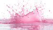 © Ziyan - pink water splashing isolated on white or transparent png