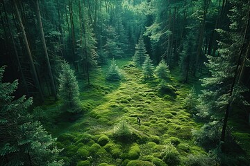 Canvas Print - Tranquil Forest Path