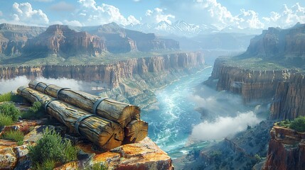 Wall Mural - Majestic Canyon View