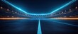 © Nova Widiawati - Empty Race Track at Night with Neon Lights