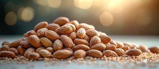 Wall Mural - Pile of Almonds