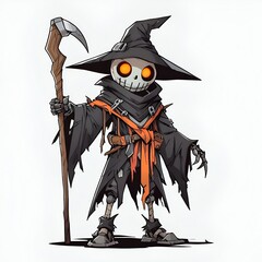 Wall Mural - Skeletal Wizard with Staff