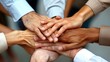 © Jajang - Teamwork and Unity: Hands Joined Together