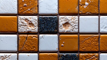 Germs on bathroom tiles with visible dirt, [germs, bathroom], [illustrating neglected cleaning areas]