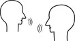 © kreasitekmedia - illustration icon of two people talking to each other