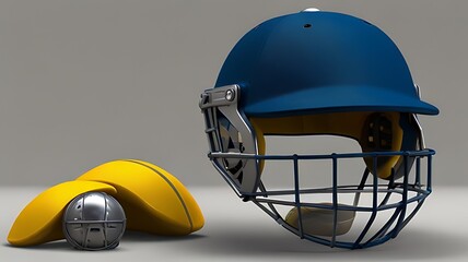 Wall Mural - american cricket helmet