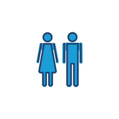 Wall Mural - Man and woman icon vector. male and female symbol