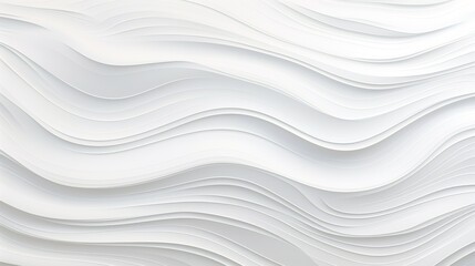 Abstract white wavy background for design.