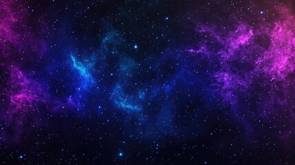 Purple and blue stars in a space background