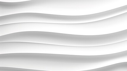 Abstract white wavy background with subtle light and shadow.