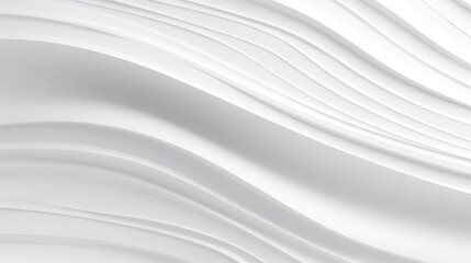 Abstract white wavy lines background for design.