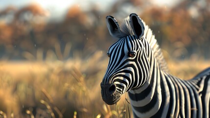 Sticker - Zebra Realistic