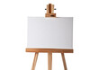 © Hanoi .s - Wooden easel with blank canvas isolated on a transparent or white background