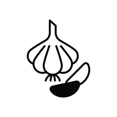 Garlic vector icon