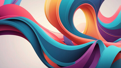 abstract flowing curves and shapes background art design backdrop