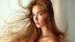 © Pathompong Thongsan - Portrait of a beautiful young woman with beautiful hair Hair care ideas, damaged hair repair ideas, beautiful hair, smooth, shiny hair.