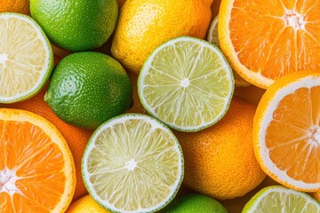 Poster - Assortment of fresh citrus fruits