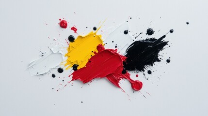 Poster - abstract paint splatter art