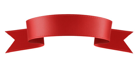 3d red ribbon label design