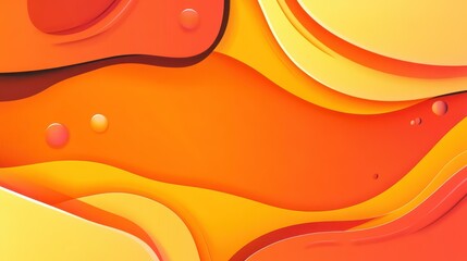 Wall Mural - Vibrant orange vector background with playful stripes, perfect for modern designs and digital art. Bring your visuals to life