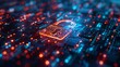 © akarawit - A visual representation of digital security, showcasing a vibrant glowing padlock against a backdrop of intricate circuits and illuminated connections, emphasizing tech safety.