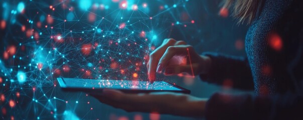 Data science, digital technology concept. Computer science engineer programming on laptop at smart office, data exchange, system control with Business and Artificial, Generative AI