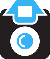 Sticker - Camera Icon Illustration