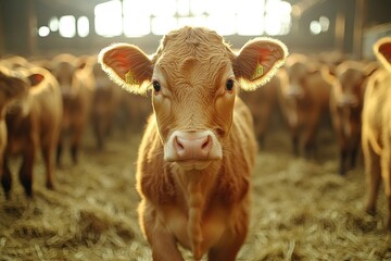 Sticker - Calf Looking Directly at the Camera