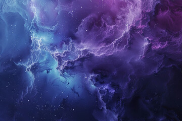 abstract blue and purple nebula