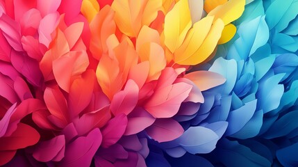 Wall Mural - Vibrant Color Burst. Abstract rainbow background featuring a color explosion