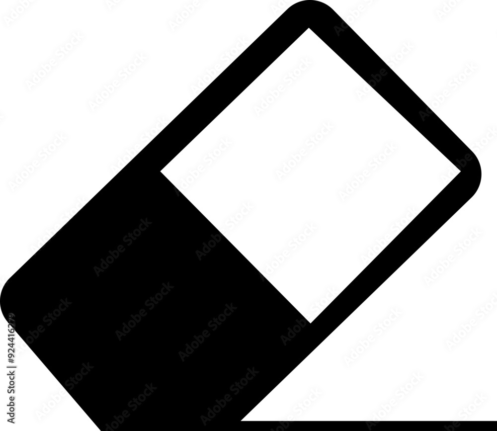 Eraser Erasing Notes Eraser Icon, removing elements, isolated on transparent background ...
