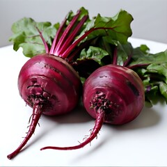 Canvas Print - beetroot isolated on white background