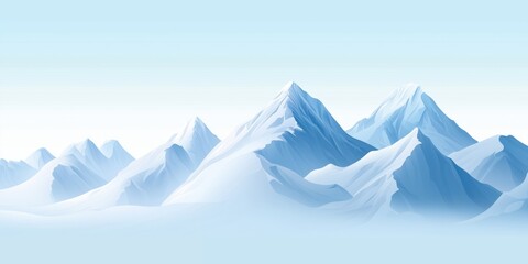 Wall Mural - background of snowy mountains