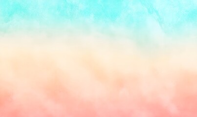 Wall Mural - A gradient background blending shades of teal, coral, and yellow, Generative AI