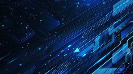 Abstract Digital Circuitry Background