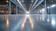 © Oksana - Spacious modern factory with polished concrete flooring.