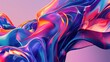 © ambacim - Abstract Swirling Liquid with Vibrant Colors