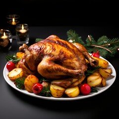 Sticker - roasted chicken with vegetables