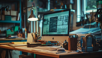 Engineering Designer : a mechanical engineering design software on a computer screen