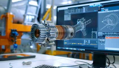 Engineering Designer : a mechanical engineering design software on a computer screen