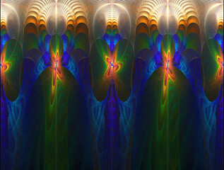 Imaginatory fractal abstract background Image