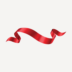 Poster - Elegant red ribbon decoration