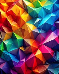 Stunning Bright Geometric Background with a Playful Mix of Colors and Shapes. Bright. Geometric. Colorful. Background. Playful