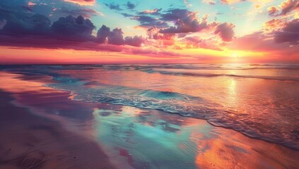 Wall Mural - Sunset Beachscape