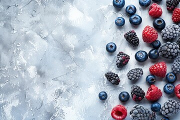 Sticker - A bowl of fresh berries sits on a table, ready for snacking or decoration