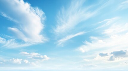 Wall Mural - the sky is blue and clear with a few clouds scattered throughout