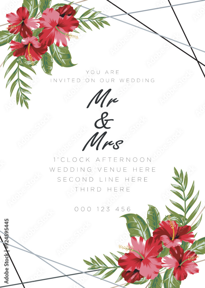 Luxury wedding invitation card background with golden glitter flower ...