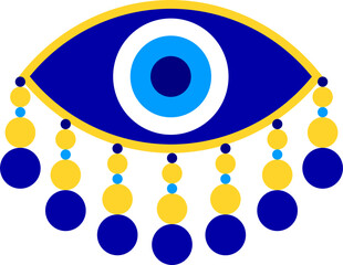 Evil eye vector illustration. evil eye image