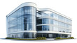 © Moeen - Modern glass office building exterior isolated on transparent background