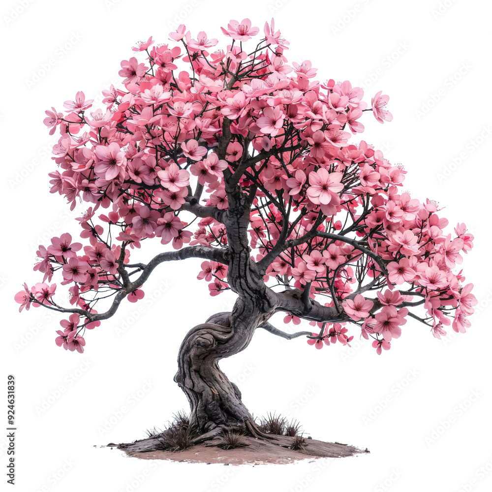 A Majestic Cherry Blossom Tree in Full Bloom Evoking Serenity and ...